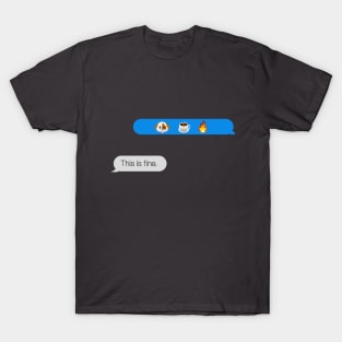 This is fine meme chat T-Shirt